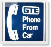 GTE Payphone Sign