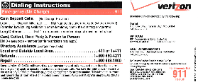  Instruction Card Payphone Insert