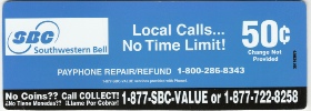 Southwestern Bell Payphone  Instruction Card Payphone Insert