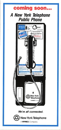 NEW NYNEX Payphone Install Decal
