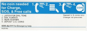  Payphone Instruction Card Payphone Insert